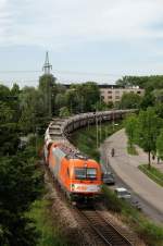 1216.901 (RTS) mit dem Schlackezug (GAG 47892) in Rosenheim (27.05.2007)