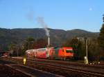 RTS 2016 907 mit Doppelstockwagen bei GKB (Graz-Kflacher Bahn)  Plan B .
Deutschlandsberg 14.10.2011.