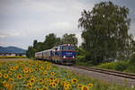 An einem regnerischen Samstag Abend kehrt die 2143.062 nach Ernstbrunn zurück, wo der Zug jeweils bis zum nächsten Einsatz hinterstellt wird.