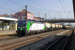 SETG 193 285 meldet sich mit ein KLV am 22 September 2020 in Regensburg Hbf.