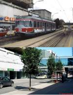 Die Situation am ehemaligen Salzburger Lokalbahnhof im April 1983 und am 22.08.2012.