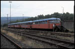 Am 19.9.1999 standen vier Uerdinger Diesel Triebwagen der Steiermärkischen Landesbahn ausgemustert im ehemaligen BW Altenbeken.