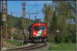 Trotz H.P´s zügiger Fahrweise ist aufgrund der Geografischen Lage der Bahn ein Einholen des Zuges Nahezu unmöglich.