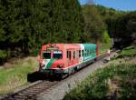 Dieses Bild zeigt den 5047 401 als R    8691 beim Verlassen des 531,16 m Lanitz-Tunnels in Fahrtrichtung Graz.