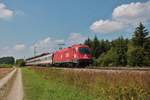 ÖBB Siemens Taurus 1216 009-1 mit Eurocity am 12.08.20 bei Eglharting