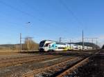 WEST912, bei der Durchfahrt des Bahnhofes Timelkam; 131230