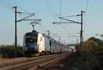 WLB ES 64 U2-019 bef�rdert einen Autoganzzug (TEC 46644) Richtung Wien.