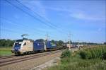 ES64U2-068  Wiener Lokalbahnen AG  mit dem TEC 42949 auf der Fahrt von Rheinhausen Gbf nach Wien Donaukaibf, hier bei St. Johann/Weistrach. 27.07.2009