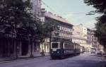 Wien WLB Lokalbahnzug nach Baden Wiedner Hauptstrasse / Waaggasse am 16.