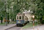 WLB-Zug in der Wendeschleife am Josefsplatz in Baden.