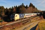 Wiener Lokalbahn Cargo ES 64 U2-24 (BR 182) mit dem IC von Berchtesgaden nach Hamburg am 26.