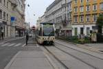 Wien Wiener Lokalbahnen Tw 401 Wiedner Hauptstraße / Schleifmühlgasse am 11.