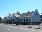 Der Bahnhof von Stellenbosch ist ein Beispiel der typischen kaphollaendischen Architektur.