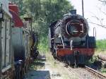 In der ehemaligen Dampflokmanufaktur und Ausbeserungswerk von Dal Josafat (Paarl) warten im Mrz 2002 viele schrottgeweihte Dampfloks auf ihre Wiederbelebung.