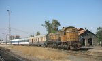 CFS LDE 1200 003 (Type: TEM2S, Hersteller: Brjansk 1972) beim Verschub im Damaskus Kadem, am 5.5.10. Der Lokschuppen im Hintergrund stammt von der Hedjazbahn.