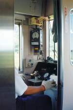 Fhrerstand des DRC 1032 am 22.Mai 2005 whrend der Fahrt zwischen Er Shui und Jhou Shuei.