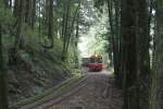 AFR C8402 am 05.Juni 2014 als erster Wagen von Zug 35 auf dem Weg von der Alishan Station zu der Chaoping Station.