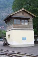 Museal erhaltenes Stellwerk im Eisenbahnmuseum bei der Checheng Station. Bild vom 03.Juni 2014.