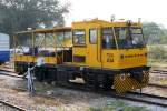 SRT รบน.034, ein Oberbauwagen (KOLZAM, Type WM-15) am 13.März 2011 in der Nong Pladuk Junction.