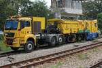 SRT จร.1 (จร. = RRTM/Rail Road Truck Milling, Hersteller: Linsinger / Austria, Type SF02-FS, Baujahr: 201?, Fab.Nr.: ???) am 15.Jänner 2026 in der Phatthalung Station.