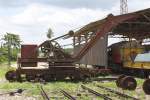 Zum Radsatzverladen wird im Depot Chumphon der Kran B.C.1 (Ransomes&Rapier Ltd.