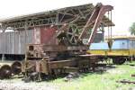 Zum Radsatzverladen wird im Depot Chumphon der Kran B.C.1 (Ransomes&Rapier Ltd.