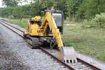 SRT บร.1, Inv.Nr.: 606609223 ein Zweiwegebagger Komatsu Type PC70 am 16.Jänner 2026 in der Huai Yot Station.



