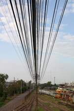 Transparente Fernmeldetechnik am 14.Jänner 2026 in der Hat Yai Junction.