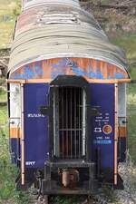 SRT Bauzugwagen บบท.18, Inv.Nr.: 6007213 (บบท.= รถโบกี้บำรุงทาง/Road maintenance bogies), umgebaut aus dem บชส. 144 (บชส = BTC/Bogie Third Class Carriage), am 14.Jänner 2026 in der Hat Yai Junction.