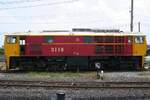 Eine der letzten aktiven Ihrer Baureihe: 3118 (B'B', dh, Krupp, Bauj.1969, Fabr.Nr.5007) am 28.April 2023 im Depot Thon Buri.