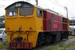 Eine der letzten aktiven Ihrer Baureihe: 3118 (B'B', dh, Krupp, Bauj.1969, Fabr.Nr.5007) am 28.April 2023 im Depot Thon Buri.