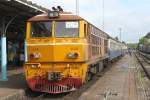 ALS 4128 (Co'Co', de, Alsthom, Bj.1974/75) am 25.August 2011 mit dem RAP 173 nach Nakhon Si Thammarat im Bf.