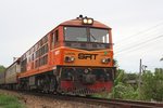 AHK 4205 (Co'Co', de, Henschel, Bj.1980, Fab.Nr. H-32454) am 21.Mai 2016 vor dem RAP 168 (Kantang - Bangkok) kurz nach dem Einfahrsignal des Bf. Surat Thani.