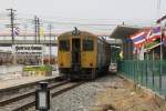 พซข.23 (พซข. = BTD/Bogie Trailer Diesel Railcar With Driving Cab, Bauj. 1971) am 22.Mrz 2014 im Bf. Kaeng Khoi Junction.