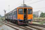 กซข.1031 (กซข. = BPD/Bogie Power Diesel Railcar With Driving Cab, Hitachi/Nippon Sharyo, Bauj. 1971) am 22.Mrz 2014 im Bf. Kaeng Khoi Junction.