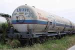 บทก. 2-50-012  (บทก.= BGT./Bogie Gas Tank Wagon, Hyundai - Korea, Bauj. 1996) am 22.März 2014 im Bf. Kaeng Khoi Junction.