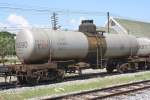 บ.ท.ค.126090 (บ.ท.ค. =B.O.T./Bogie Oil Tank Wagon) am 26.Oktober 2011 im Bf. Sila At. 
