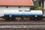 บ.ท.น.24 (บ.ท.น. =B.W.T./Bogie Water Tank Wagon) am 17.Mai 2012 im Bf. Pak Chong. Der Wagen wurde 1965 in den USA gebaut. 

