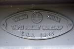 Fabriksschild des พ.ห.15065 (พ.ห.=B.V./Brake Van, Taipeh Railway Workshop / Taiwan, Bauj.