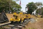 Kleinwagen der Type รบ.5 (รบ.=RB.) im Black Bridge Railway Park in Nakhon Lampang am 24.März 2023.