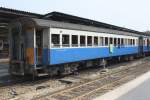 บชส.448 (บชส.=BTC./Bogie Third Class Carriage) am 14.März 2011 im Bf.