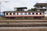 บชส. 467 (บชส. =BTC./Bogie Third Class Carriage) am 17.Mai 2013 im Bf. Surat Thani.