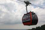 Eine der beiden Gondeln der Hat Yai Cable Car am 15.Mai 2025.