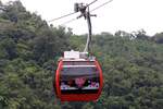 Eine der beiden Gondeln der Hat Yai Cable Car am 15.Mai 2025.