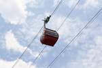   Eine der beiden Gondeln der Hat Yai Cable Car am 16.Mai 2025.