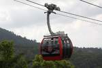 Eine der beiden Gondeln der Hat Yai Cable Car am 14.Jänner 2026.