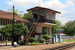 Stellwerk der Uttaradit Station am 19.Mai 2018.