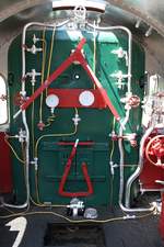 Blick vom Tender in den Führerstand der 274 (2'C1'-h3, Hanomag, Bauj.