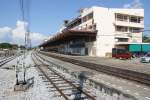 Uttaradit Station, Blickrichtung Chiang Mai am 26.Oktober 2011.