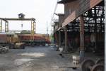 Blick ins Depot Kaeng Khoi Junction am 22.Mrz 2014, im Hintergrund die GEA 4537 und 4531.